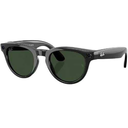 Ray-Ban Gen 2 Headliner Shiny Black Transition Graphite Green, 150 50 Size