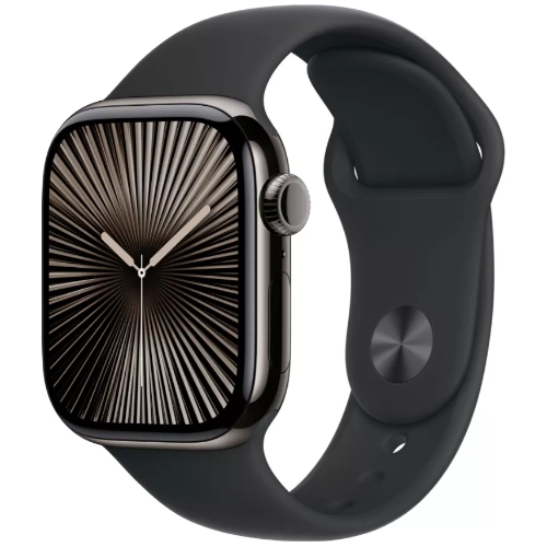 Умные часы Apple Watch Series 10 46 мм, M/L 140-245 мм, Titanium Case GPS+Cellular, Black