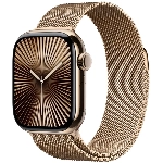 Умные часы Apple Watch Series 10 46 мм, M/L 140-245 мм, Titanium Case Cellular, Milanese Loop, Gold