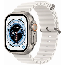 Apple Watch Ultra GPS + Cellular, 49 мм, корпус из титана, ремешок Ocean белого цвета