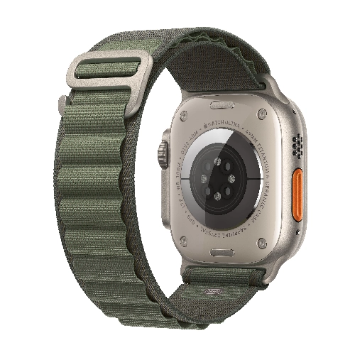 Apple Watch Ultra GPS + Cellular, 49 мм, корпус из титана, ремешок Alpine зеленого цвета, размер M