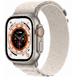 Apple Watch Ultra GPS + Cellular, 49 мм, корпус из титана, ремешок Alpine цвета «сияющая звезда», размер L