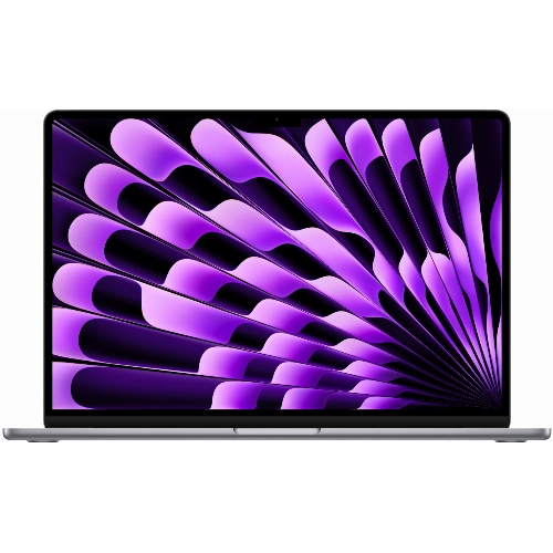 Apple MacBook Air 15" (M2, 8C CPU/10C GPU, 2023), 8 ГБ, 256 ГБ SSD, серый космос (MQKP3)