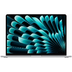 Apple MacBook Air 15" (M2, 8C CPU/10C GPU, 2023), 8 ГБ, 256 ГБ SSD, серебристый (MQKR3)