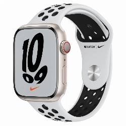 Умные часы Apple Watch Series 7 41 мм Aluminium Case with Starlight NIKE, сияющая звезда