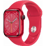 Умные часы Apple Watch Series 8 41 мм (PRODUCT)RED Aluminium Case with (PRODUCT)RED Sport Band, размер S/M