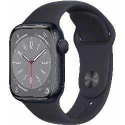 Умные часы Apple Watch Series 8 41 мм Midnight Aluminium Case with Midnight Sport Band, размер S/M