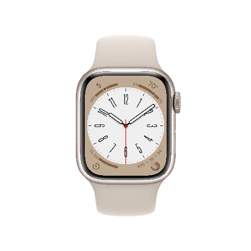 Умные часы Apple Watch Series 8 45 мм Starlight Aluminium Case with Starlight Sport Band, размер S/M