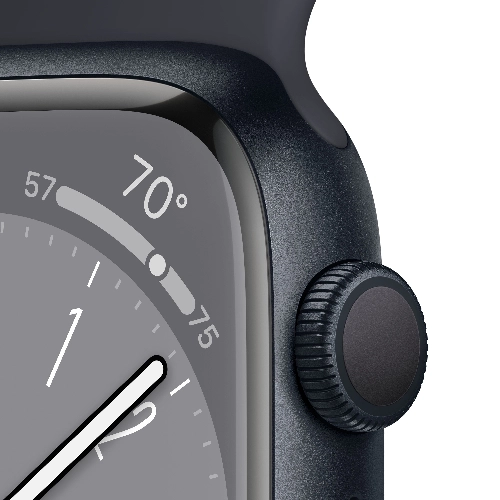 Умные часы Apple Watch Series 8 41mm Midnight Aluminium Case with Midnight Sport Band M/L