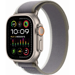 Apple Watch Ultra 2 GPS + Cellular, 49 мм, корпус из титана, ремешок Trail зеленого/серого цвета, размер M/L