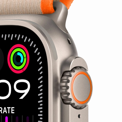 Apple Watch Ultra 2 GPS + Cellular, 49 мм, корпус из титана, ремешок Trail оранжевого/бежевого цвета, размер S/M