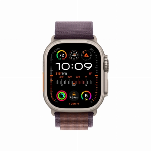 Apple Watch Ultra 2 GPS + Cellular, 49 мм, корпус из титана, ремешок Alpine цвета индиго, размер M