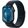 Apple Watch Series 9, 41 мм, корпус из алюминия цвета «темная ночь», нейлоновый ремешок цвета «темная ночь»