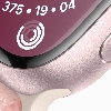 Apple Watch Series 9, 41 мм, корпус из алюминия розового цвета, нейлоновый ремешок нежно-розового цвета