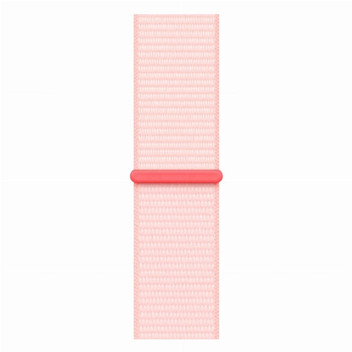 Apple Watch Series 9, 41 мм, корпус из алюминия розового цвета, нейлоновый ремешок нежно-розового цвета