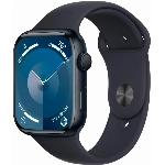 Apple Watch Series 9, 41 мм, корпус из алюминия цвета «тёмная ночь», спортивный ремешок цвета «тёмная ночь», размер M/L