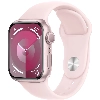 Apple Watch Series 9, 41 мм, корпус из алюминия розового цвета, спортивный ремешок нежно-розового цвета, размер S/M