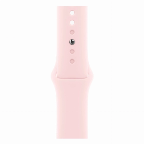 Apple Watch Series 9, 41 мм, корпус из алюминия розового цвета, спортивный ремешок нежно-розового цвета, размер S/M