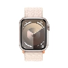 Apple Watch Series 9, 45 мм, корпус из алюминия цвета «сияющая звезда», нейлоновый ремешок цвета «сияющая звезда»