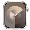 Apple Watch Series 9, 45 мм, корпус из алюминия цвета «сияющая звезда», спортивный ремешок цвета «сияющая звезда», размер M/L