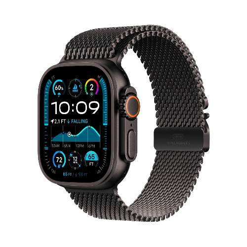 Apple Watch Ultra 2 (2024) GPS + Cellular 49 мм Black Titanium Case with Black Titan Milanese Loop Medium