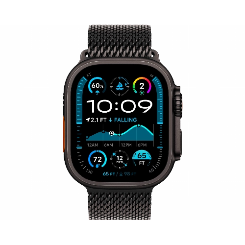 Apple Watch Ultra 2 (2024) GPS + Cellular 49 мм Black Titanium Case with Black Titan Milanese Loop Medium