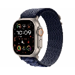 Apple Watch Ultra 2 (2024) GPS + Cellular 49 mm Natural Titanium Case with Navy Alpine Loop Large