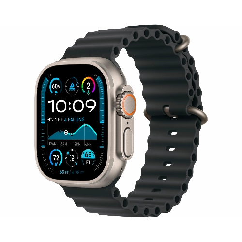 Apple Watch Ultra 2 (2024) GPS + Cellular 49 мм Natural Titanium Case with Black Ocean Band 