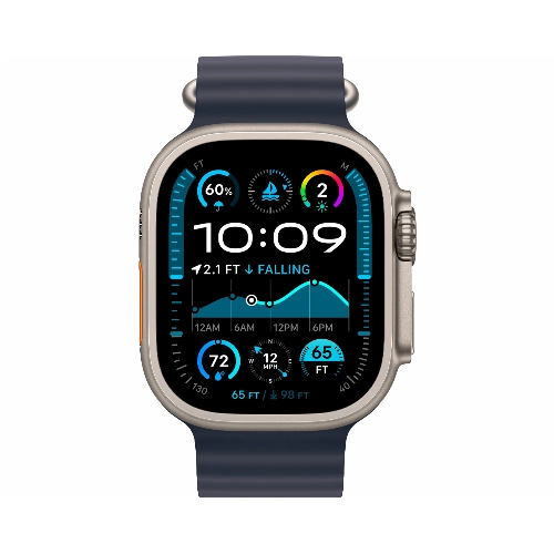 Apple Watch Ultra 2 (2024) GPS + Cellular 49 мм Natural Titanium Case with Navy Ocean Band 