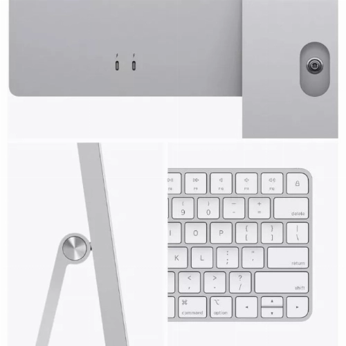 Моноблок Apple iMac 24" 2023 (MQRK3), 8/512 ГБ, серебристый (гравировка)