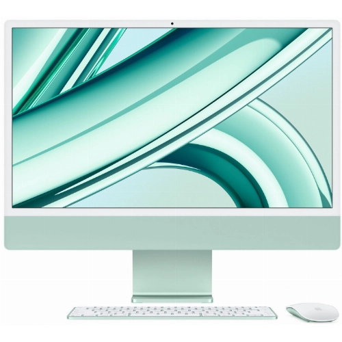 Apple iMac 24" Retina 4,5K (MQRP3X/A), M3 (8C CPU, 10C GPU), 8 ГБ, 512 ГБ SSD, зеленый (гравировка)