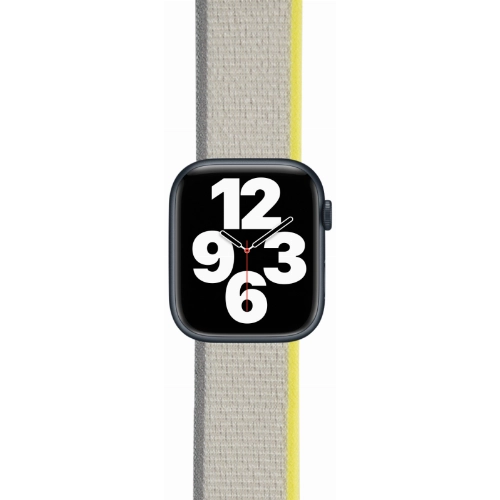 Ремешок moonfish для Apple Watch 42/44/45/49 мм, нейлон, желтый/бежевый
