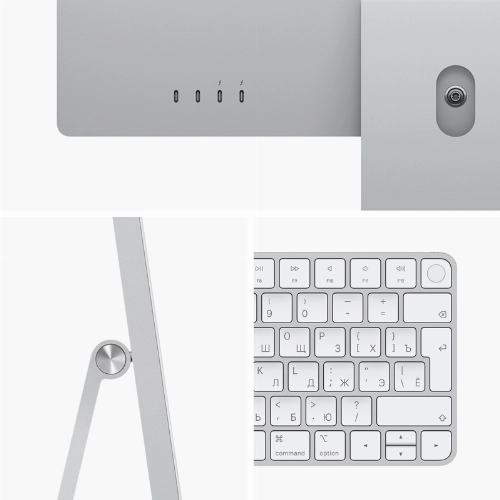 Apple iMac 24" Retina 4,5K (MGPD3), M1 (8C CPU, 8C GPU), 8 ГБ, 512 ГБ SSD, серебристый