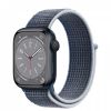 Midnight Aluminium Case with Storm Blue Sport Loop