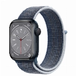 Умные часы Apple Watch Series 8 41 мм Midnight Aluminium Case with Storm Blue Sport Loop