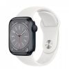 Midnight Aluminum Case with White Sport Band