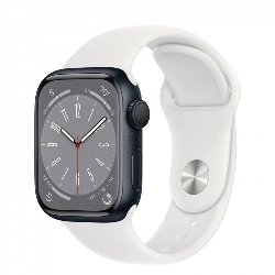 Умные часы Apple Watch Series 8 41 мм Midnight Aluminum Case with White Sport Band