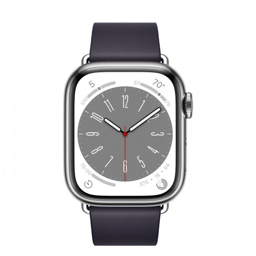 Умные часы Apple Watch Series 8 41 мм Silver Stainless Steel Case with Ink Modern Buckle Large, размер S/M