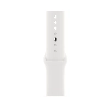 Умные часы Apple Watch Series 8 45 мм Silver Stainless Steel Case with White Sport Band, размер S/M