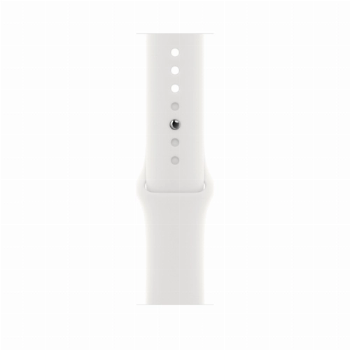 Умные часы Apple Watch Series 8 45 мм Silver Stainless Steel Case with White Sport Band, размер S/M