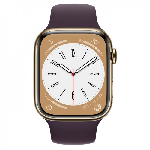 Умные часы Apple Watch Series 8 45 мм Gold Stainless Steel with Elderberry Sport Band