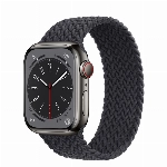 Умные часы Apple Watch Series 8 41 мм Graphite Stainless Steel Case with Midnight Braided Solo Loop
