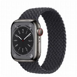 Умные часы Apple Watch Series 8 41 мм Graphite Stainless Steel Case with Midnight Braided Solo Loop
