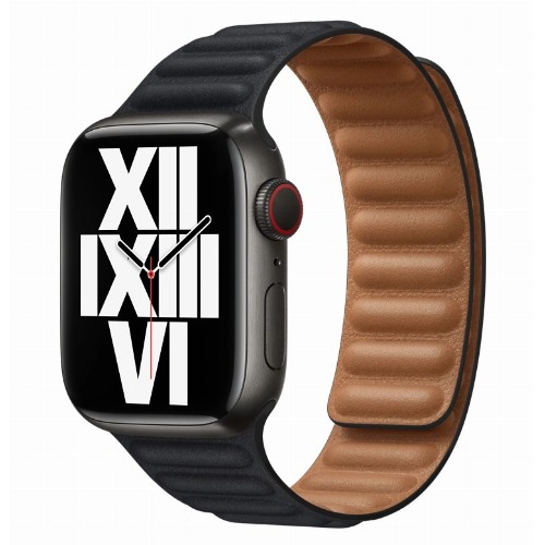Умные часы Apple Watch Series 8 41 мм Midnight Stainless Steel Case with Umber Leather