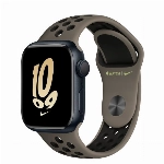 Умные часы Apple Watch Series 8 41 мм Midnight Aluminum Case with Grey/Black Nike Sport Band, размер S/M