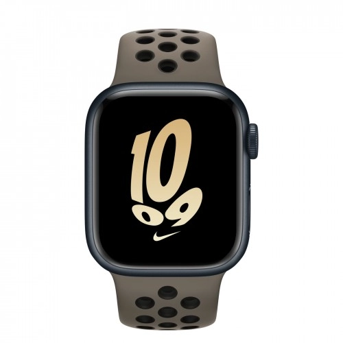 Умные часы Apple Watch Series 8 41 мм Midnight Aluminum Case with Grey/Black Nike Sport Band, размер M/L