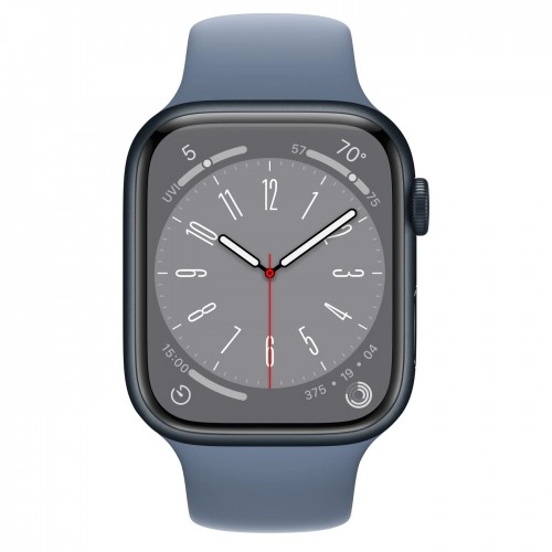 Умные часы Apple Watch Series 8 45 мм Midnight Aluminium case with Blue Sport Band