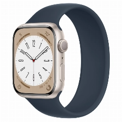 Умные часы Apple Watch Series 8 45 мм Starlight Aluminum Case with Blue Solo Loop