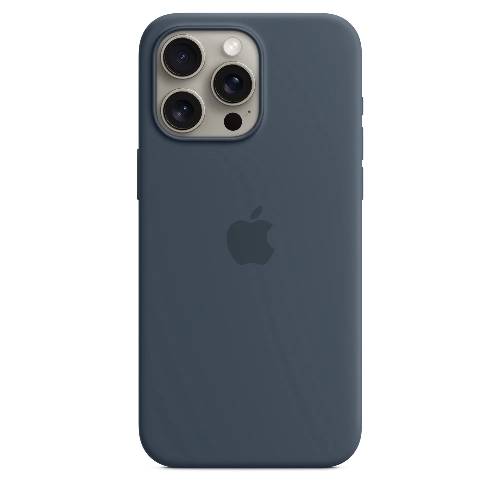 Чехол 15 Pro Max Silicon Case Storm Blue