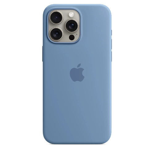 Чехол 15 Pro Max Silicon Case Storm Winter Blue